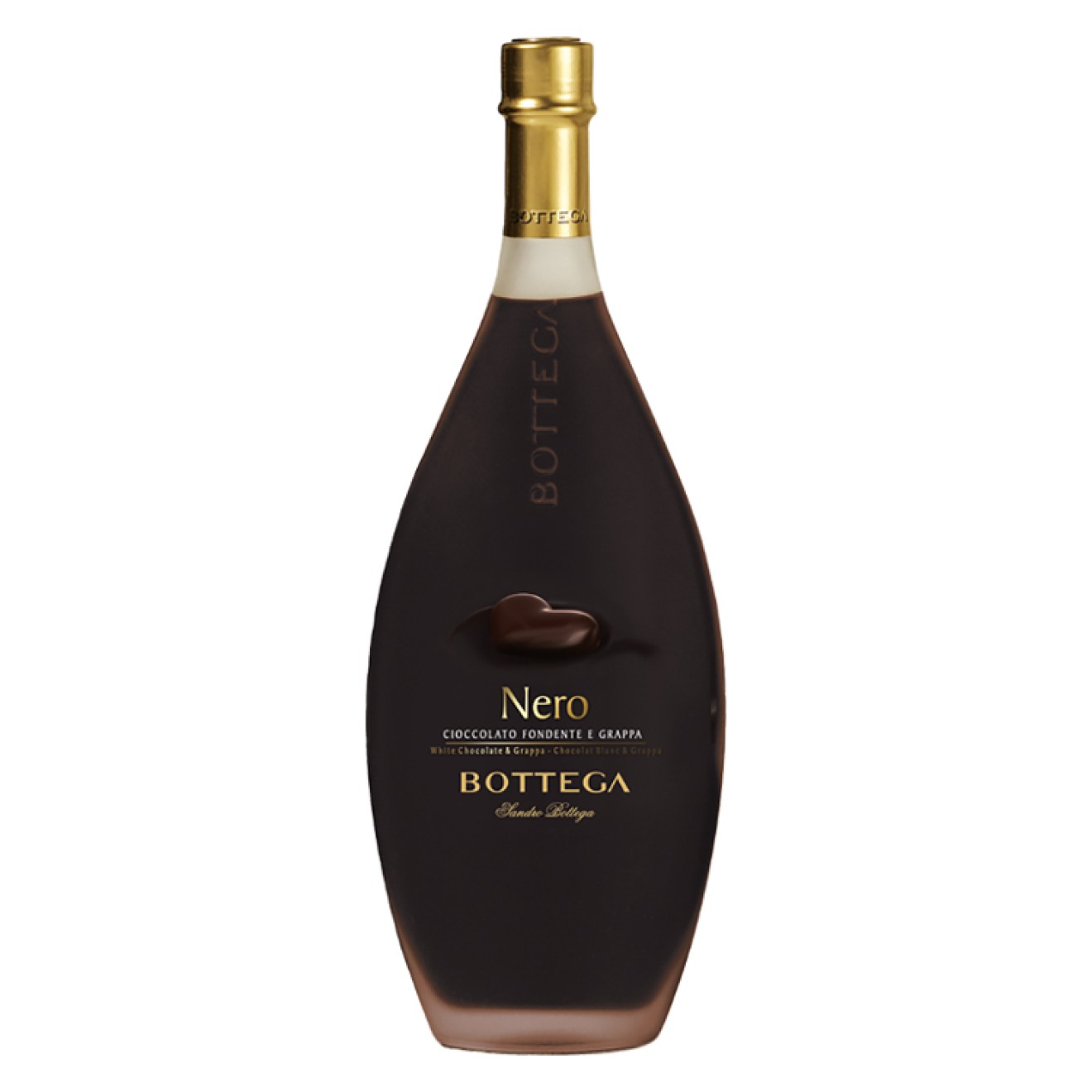 BOTTEGA Nero, Liquore al Cioccolato Nero e Grappa 15%, 0,5