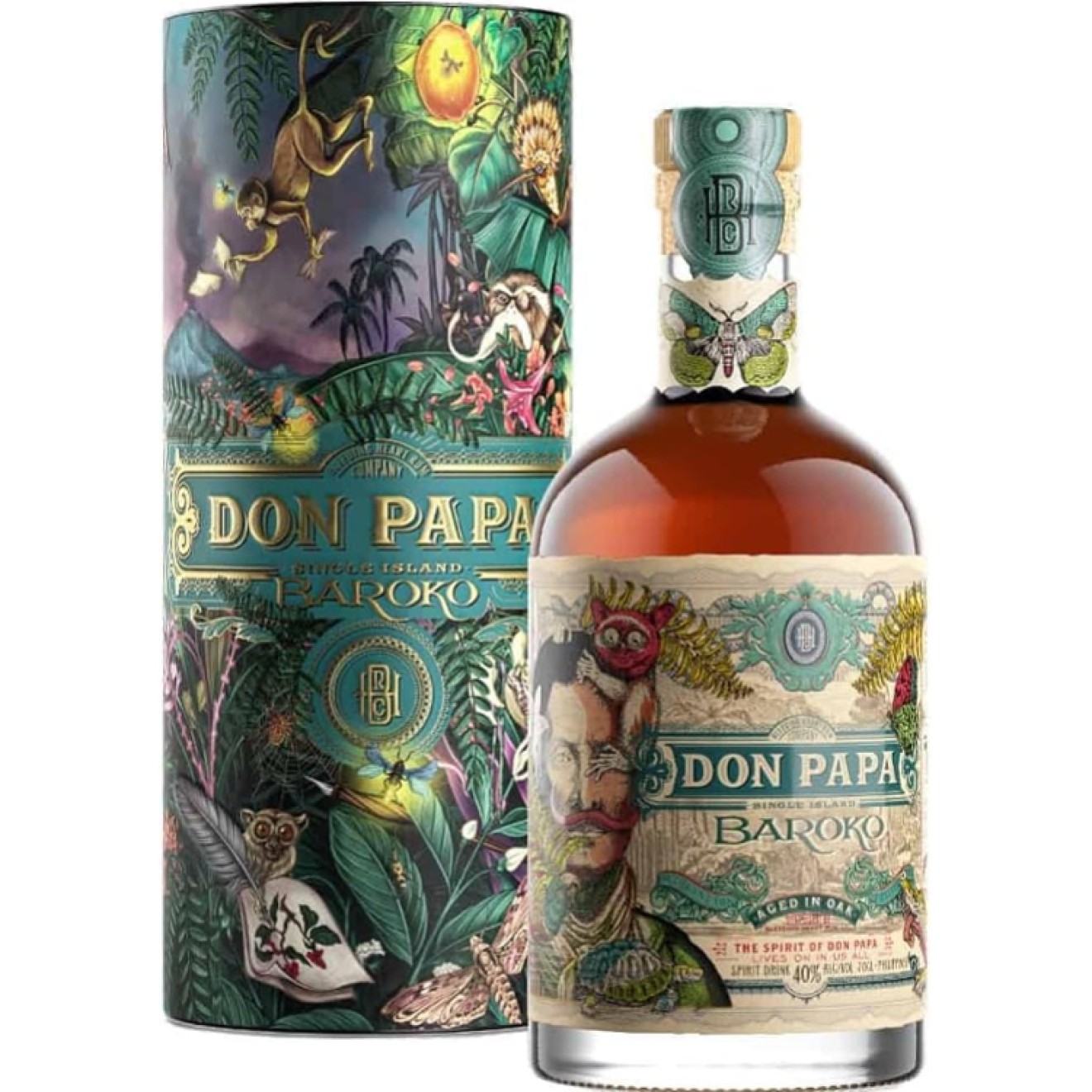 DON PAPA Baroko 40% 0,7 + Eternal Spring Tube