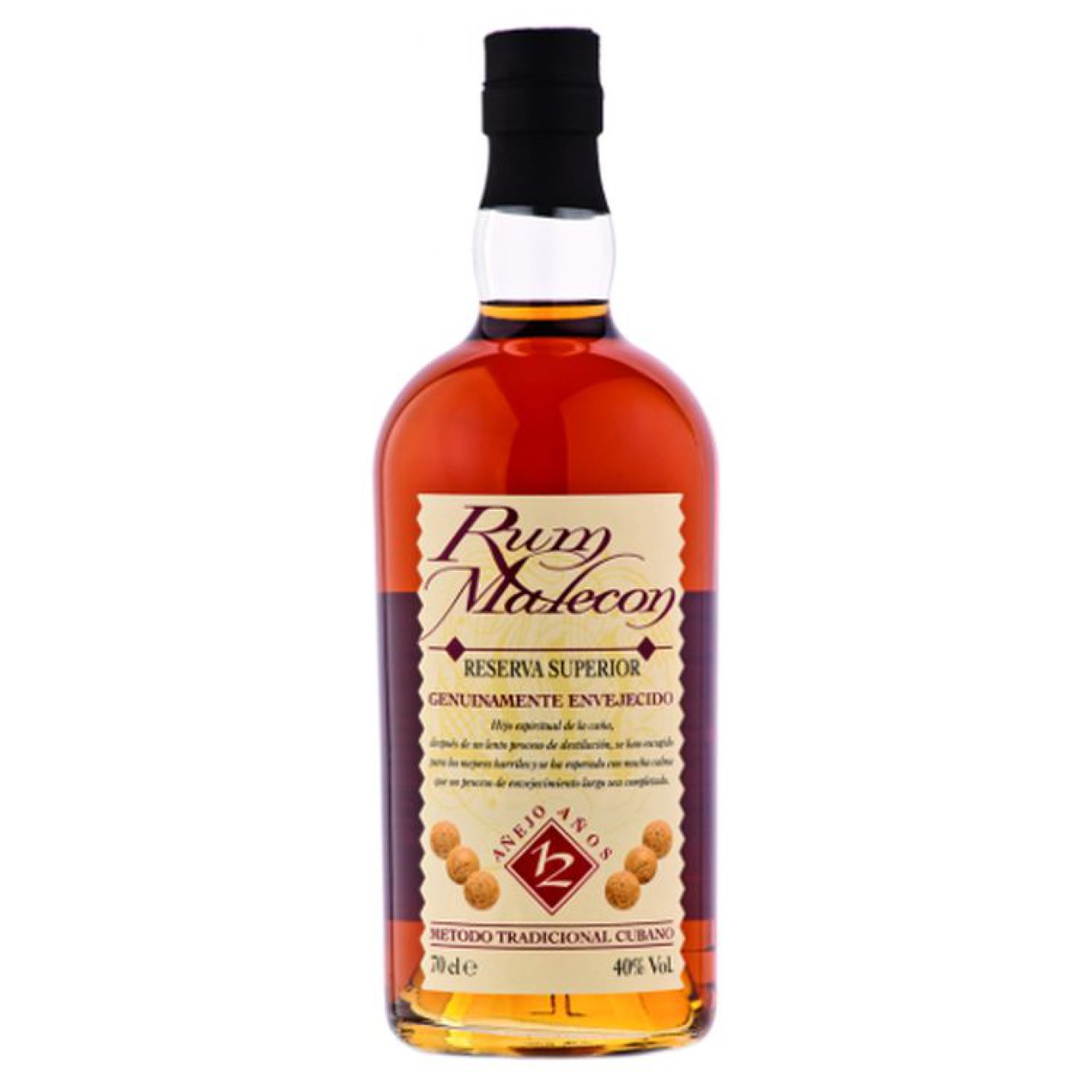 MALECON (12) Rum Reserva Superior 40%, 0,7