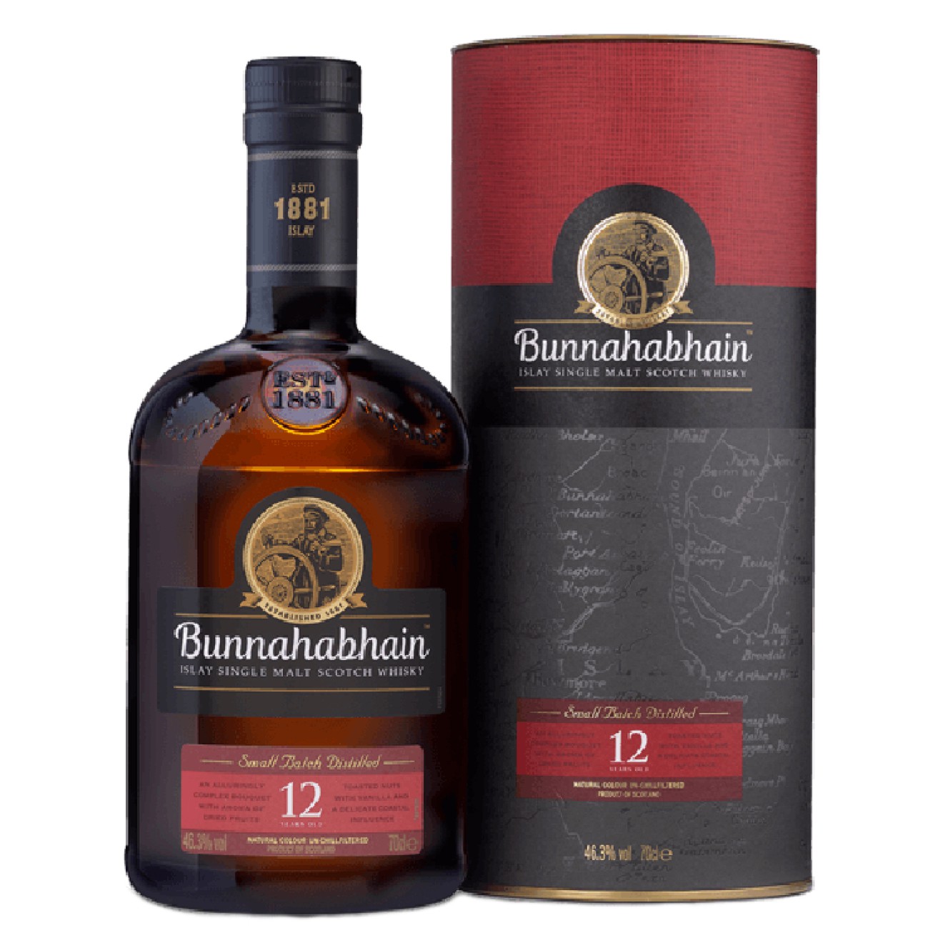 BUNNAHABHAIN (12y) Single Malt Whisky 46,3% 0,7