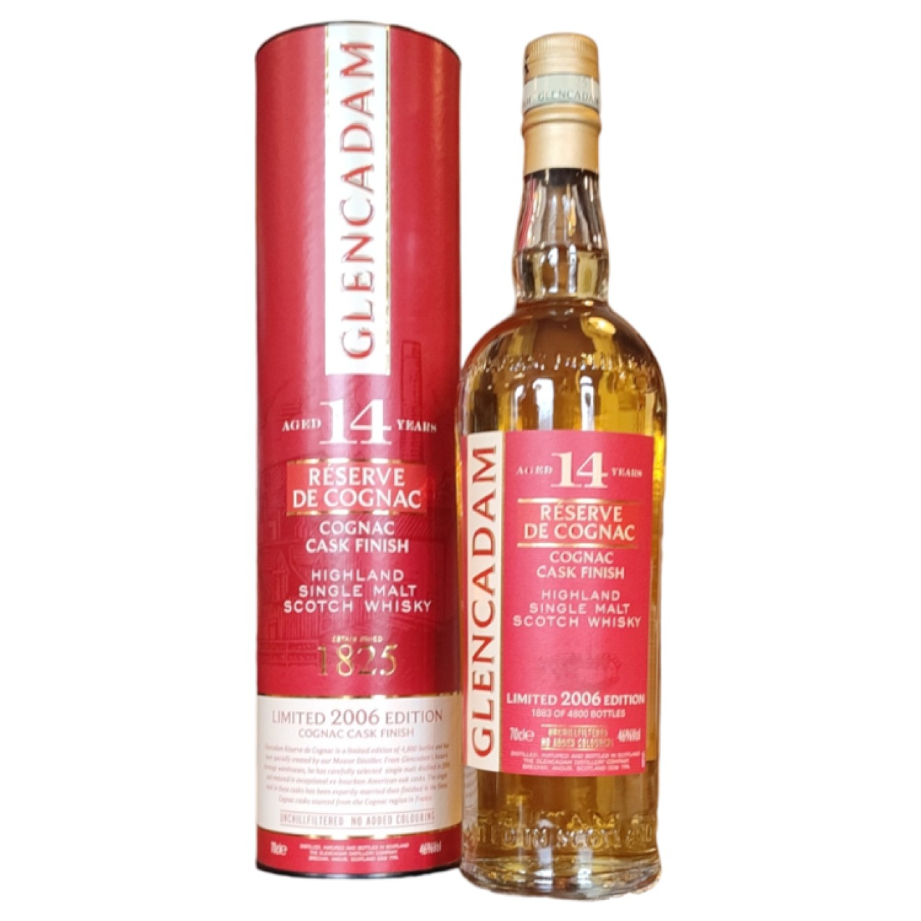 GLENCADAM (14y) Cognac Cask Finish 46% 0,7