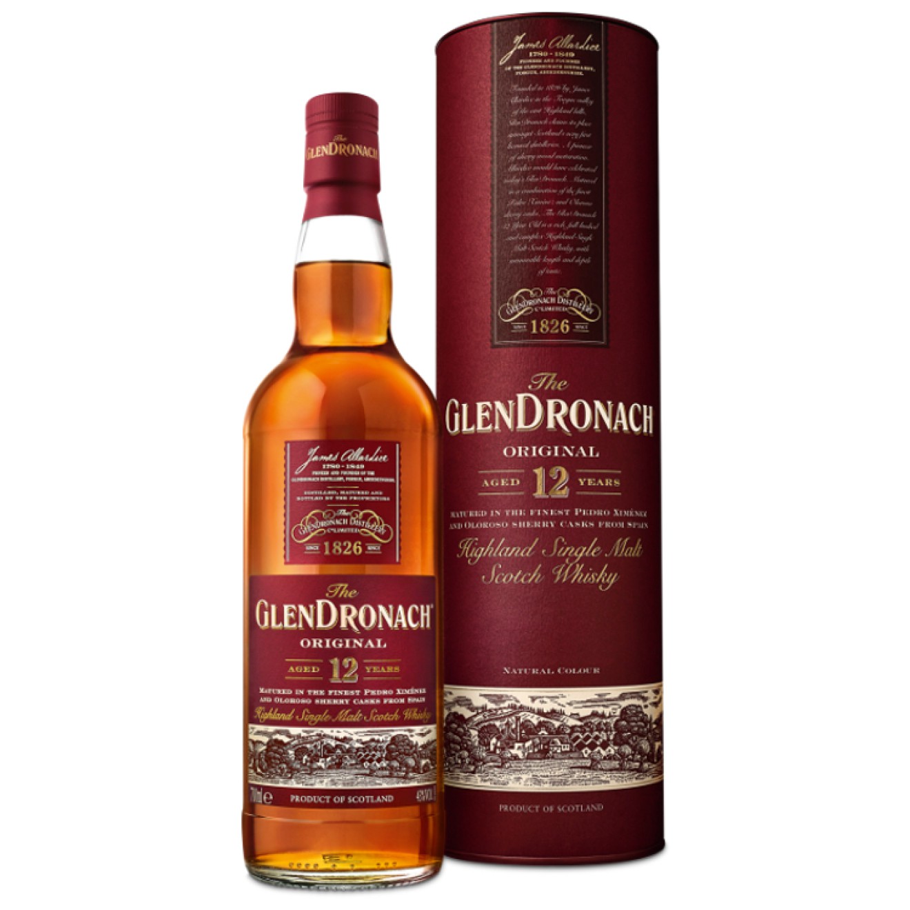 GLENDRONACH (12y) Single Malt Whisky 43% 0,7