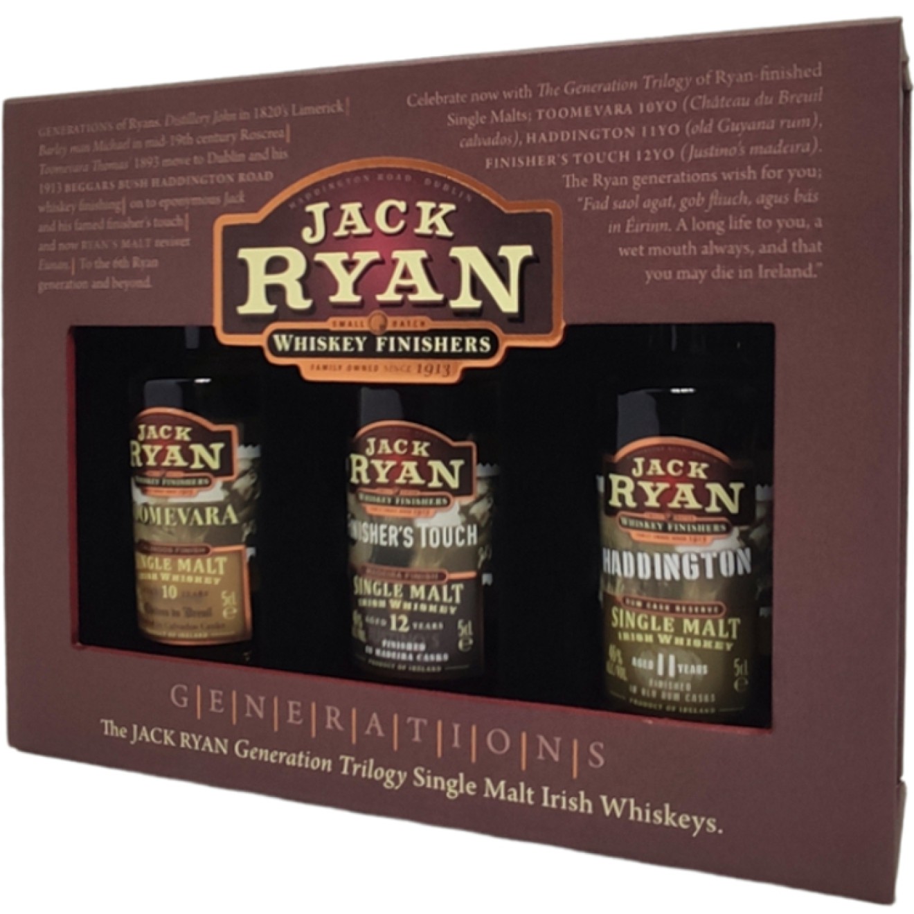 JACK RYAN Trilogy Tasting Set Miniaturen 46% 3x0,05