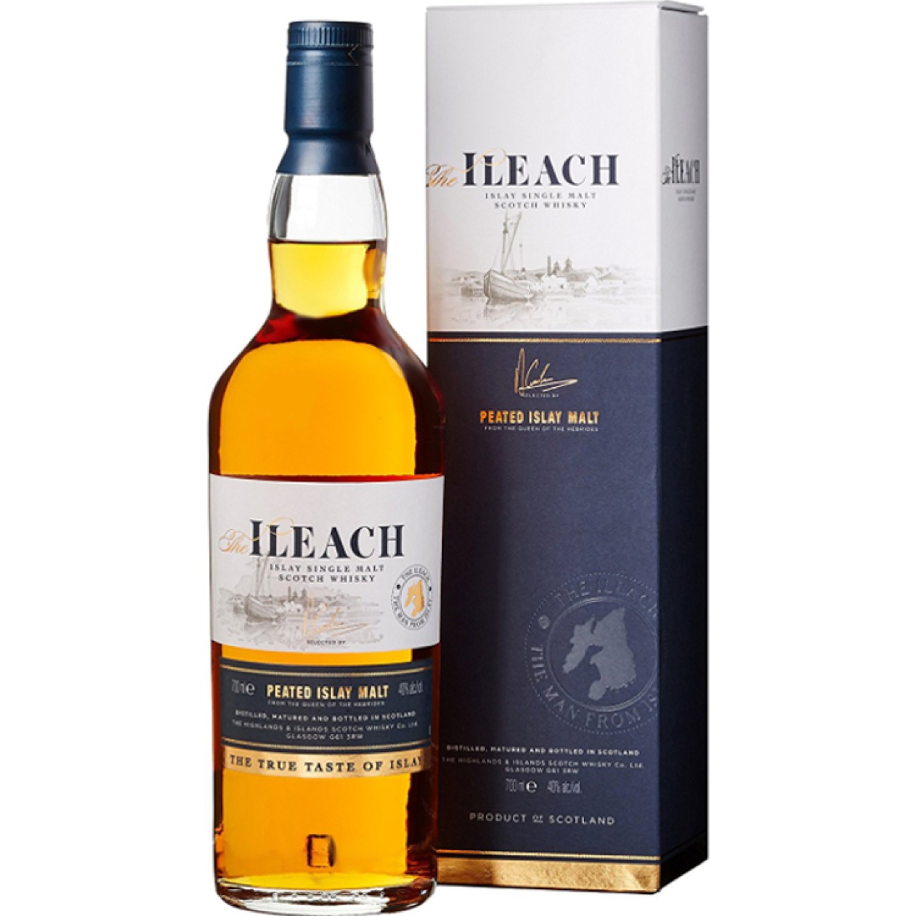 THE ILEACH Islay Peated Single Malt Whisky 40% 0,7