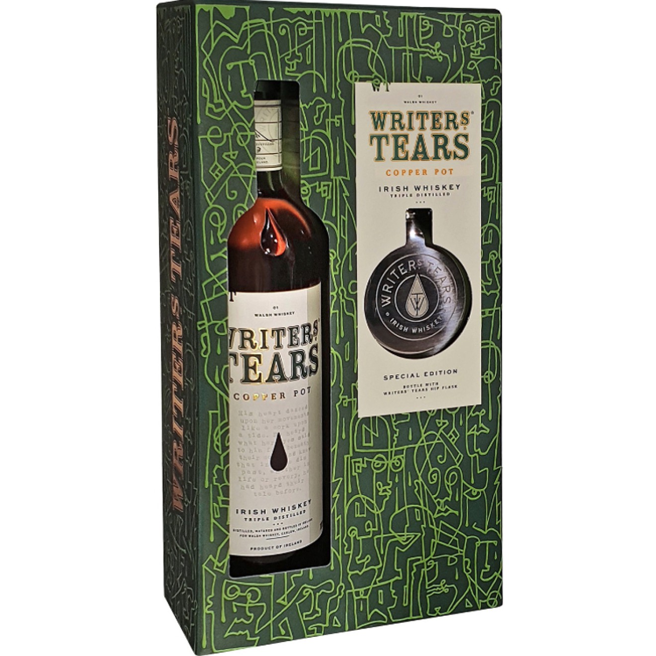 WRITERS TEARS Irish Whiskey 40% 0,7 inkl. Flask