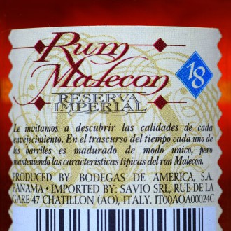 MALECON (18) Rum Reserva Imperial 40%, 0,05