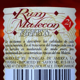 MALECON (21) Rum Reserva Imperial 40%, 0,05