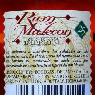 MALECON (25) Rum Reserva Imperial 40%, 0,05